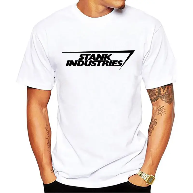 

Stark Industries Tony Stark Iron Man T Shirts Casual Novelty Print T-shirts Short Sleeve Round Neck Brand Tshirts Top Tees
