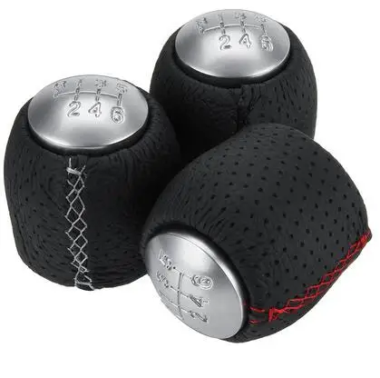 

6 Speed Car Gear Leather Shift Knob Fit For BMW Ford Passat Peugeot Audi Toyota Chevrolet Cruze Golf Mazda Honda Civic