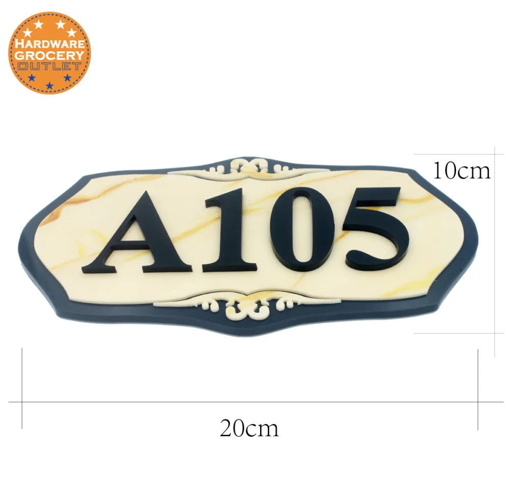

Gate Number Custom-made Apartment Villa door plates Any Letters, Symbols, House, Hotel,House Number European style Door Sign
