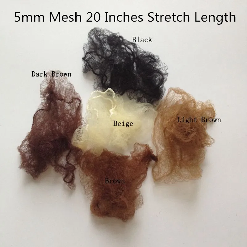 

50pcs Hair Styling Net Dancing or Sport using Hairnet 5mm Mesh Nylon Material Elastic Line