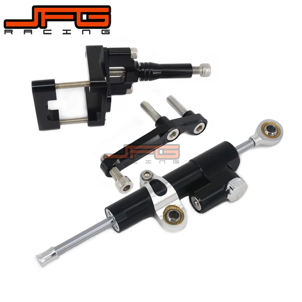 

CNC Steering Damper Stabilizer Linear Reversed Safety Control & Adapter Bracket For KAWASAKI NINJA300 EX300 2013 2014 2015 2016