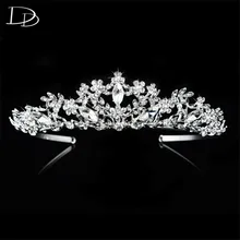 Accesorios pelo de la boda tiara nupcial de la vendimia para las mujeres de cristal Austriaco queen corona diadema noiva 585 chapado en oro joyería HF025