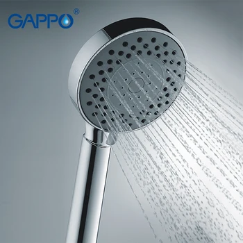 

Gappo 1Pc Top Quality Five Ways Round hand shower heads bathroom accessoriess ABS in chrome Plated water saving shower head G07