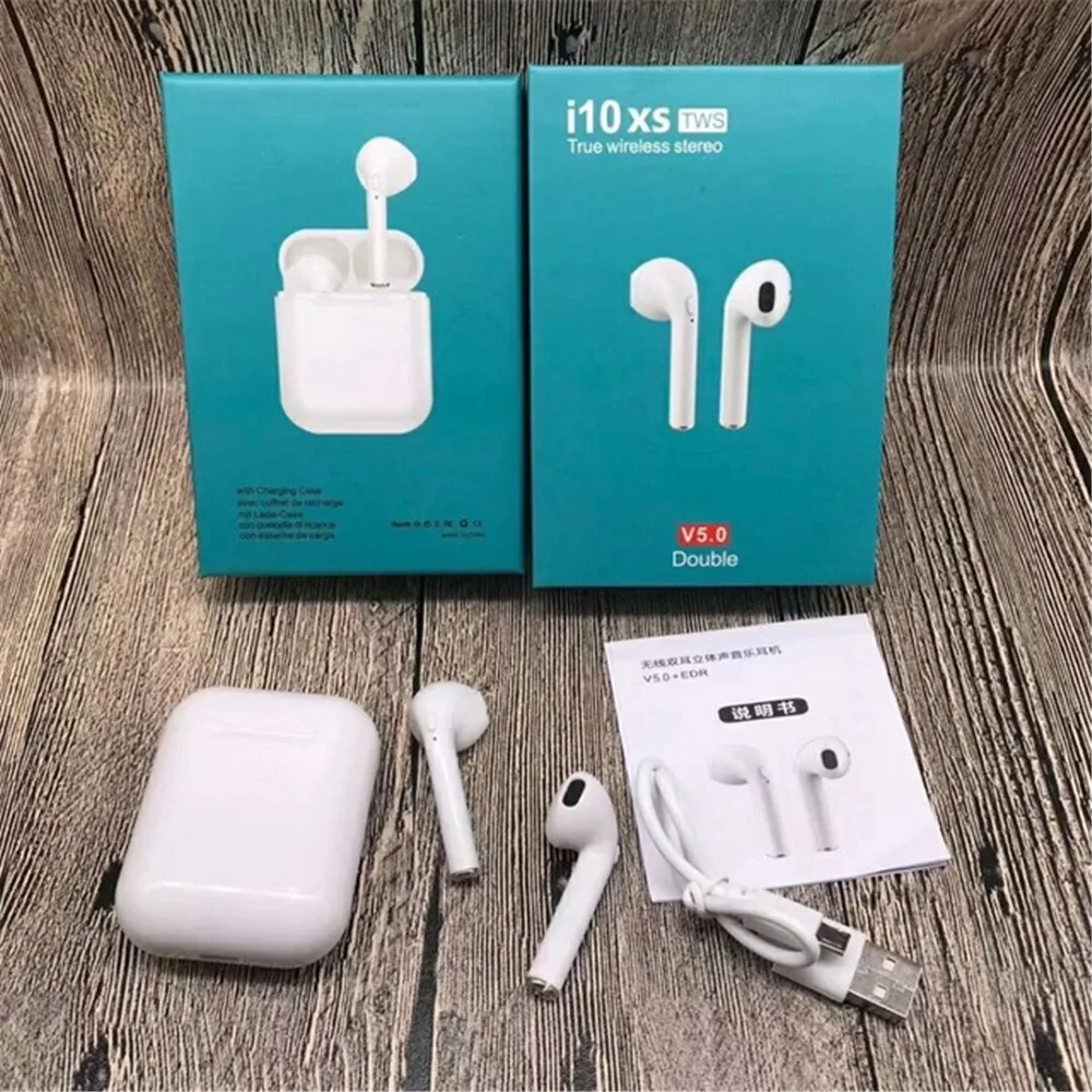 

i10XS TWS Earbuds fone Bluetooth 5.0 True Wireless Earphones Stereo Handsfree Headset for iPhone Android Phones PK i11 airdots