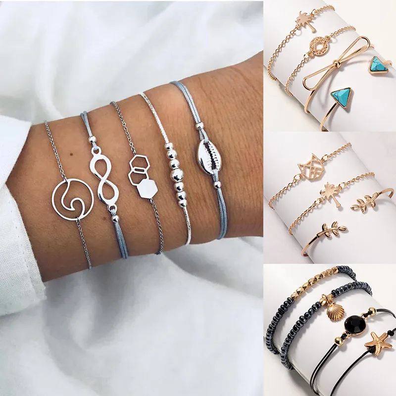 

Shell Silver Adjustable Alloy Animal Starfish Heart Fruit World Map 1Set Tassel Pineapple Letter Beads Sea Turtle Love Golden