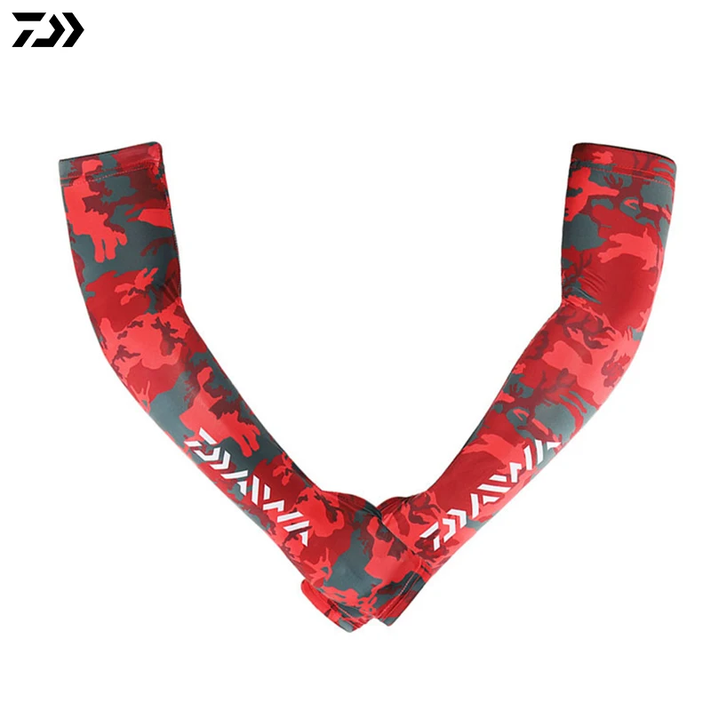 

Daiwa Fishing Arm Sleeve Outdoor Sun Protection Ice Silk Cool Breathable Anti-mosquito Quick Cycling Running Sports Arm Sleeve