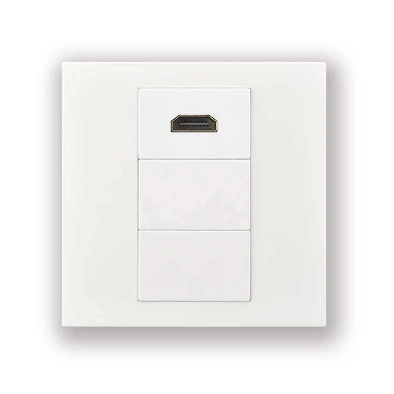 White Color Elbow HDMI1.4 Wall Outlet Panel Faceplate L Shape HDMI Plug For Projector DVD PS Wii Xbox