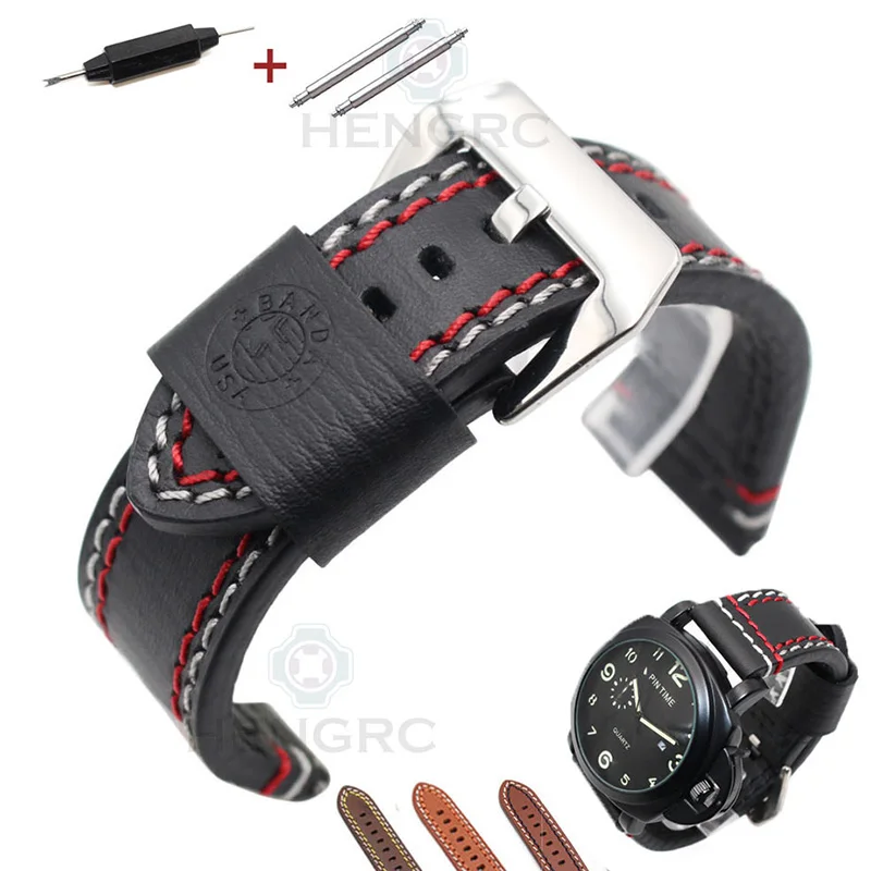 Prix pour Rétro En Cuir Véritable Courroie de Bandes de montre Hommes Faits À La Main Double Fil Couture Bande de Montre 22mm 24mm Montres Ceinture Accessoires Prix pour Rétro En Cuir Véritable Courroie de Bandes de montre Hommes Faits À La Main Double Fil Couture Bande de Montre 22mm 24mm Montres Ceinture Accessoires