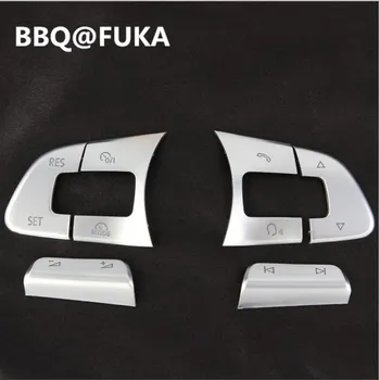 

6pcs Car Steering Wheel Button Knob Trim Cover ABS Fit For Some VW Passat B7 B8 JETTA Tiguan CC GOLF MK7 Car-Styling Accessories