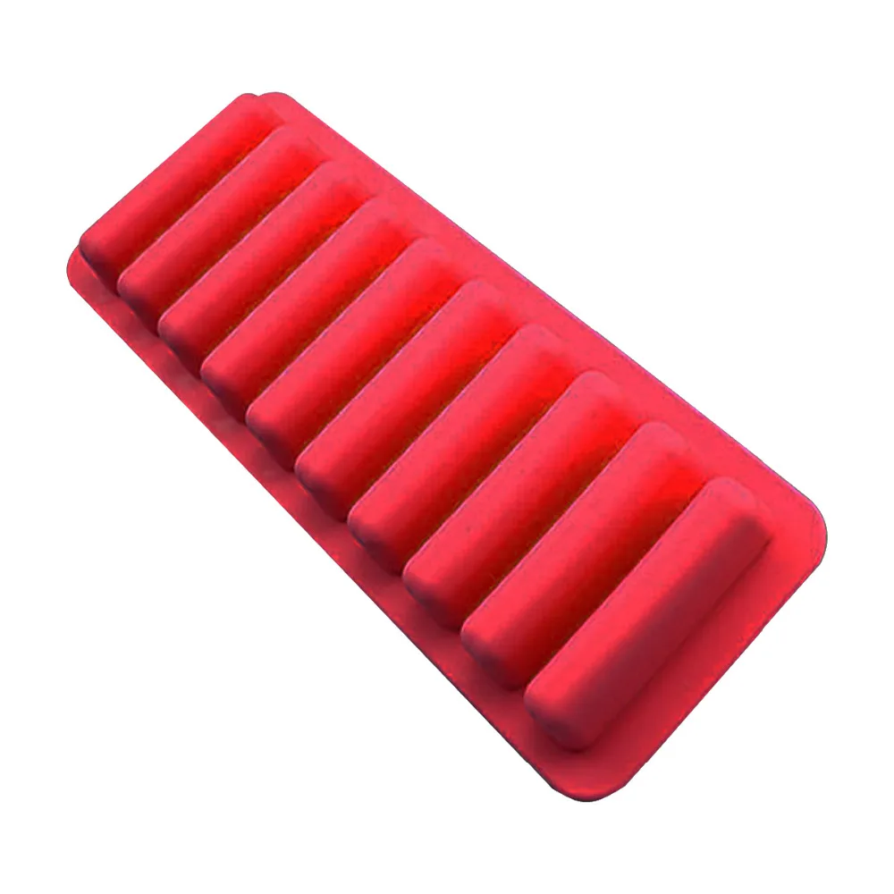 

New 1pcs DIY 10 Even Silicone Mold Sausage Hot Dog Ham Cake Baking Finger Biscuit Mould