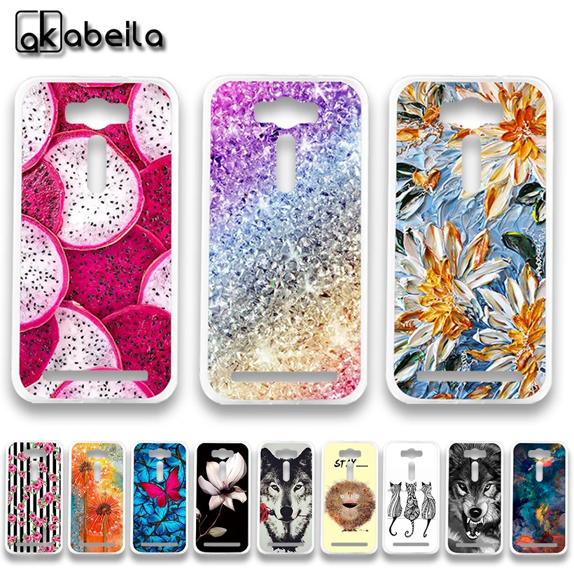 

AKABEILA Soft TPU Phone Cases For Asus Zenfone 2 Laser ZE550KL Z00LD Zenfone2 Laser ZE551KL 5.5inch Covers Nutella Flamingo Bags