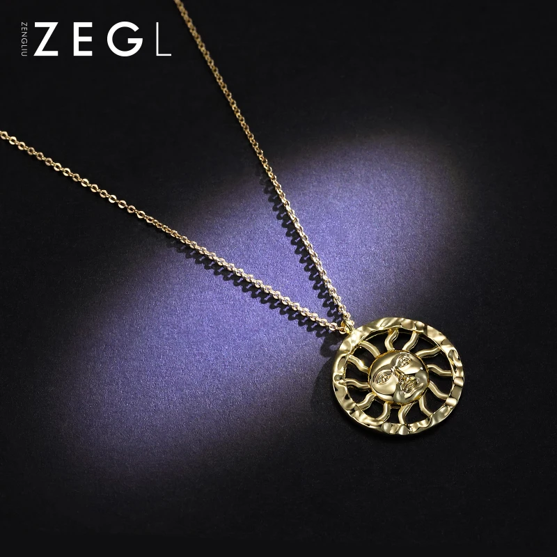 

ZEGL niche design brand retro necklace female cool handsome clavicle chain instin cool European and American jewelry