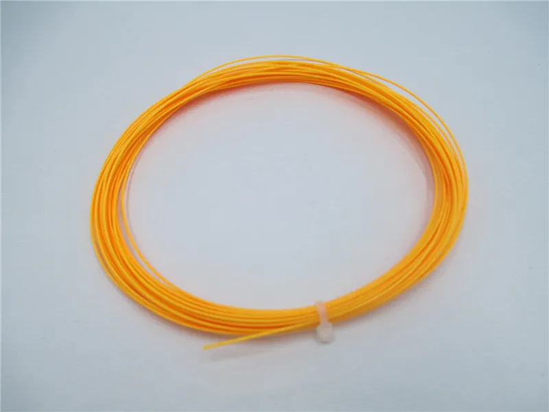 FlyBomb веревка для бадминтона эластичная прочная 0,7 мм для ракетки для бадминтона супер отскок ракетка линия оптом 20-23lbs L420OLC - Цвет: Цвет: желтый