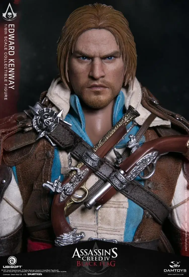 1/6 масштаб Коллекционная фигура кукла Assassin's Creed IV: черный флаг Эдварда Кенуэй 12