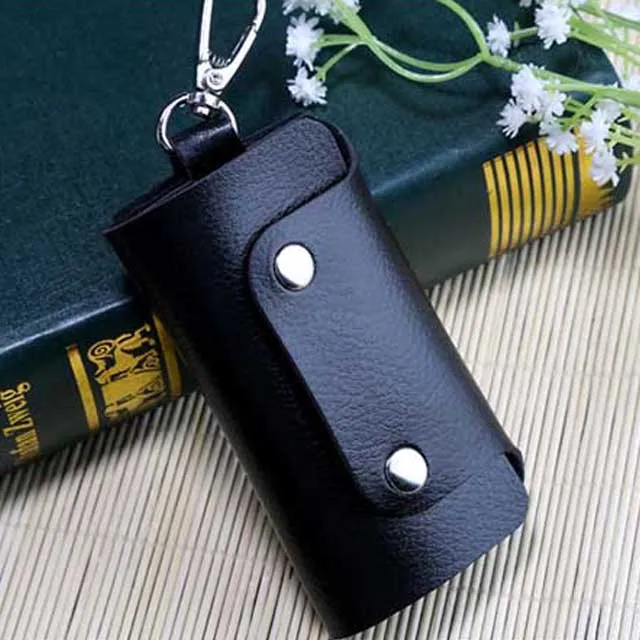 

Fashion Key Holder 6 Colors PU Leather Women Men Solid Key Wallet Key Organizer Keys Bag Car Housekeeper leather keychain HB247