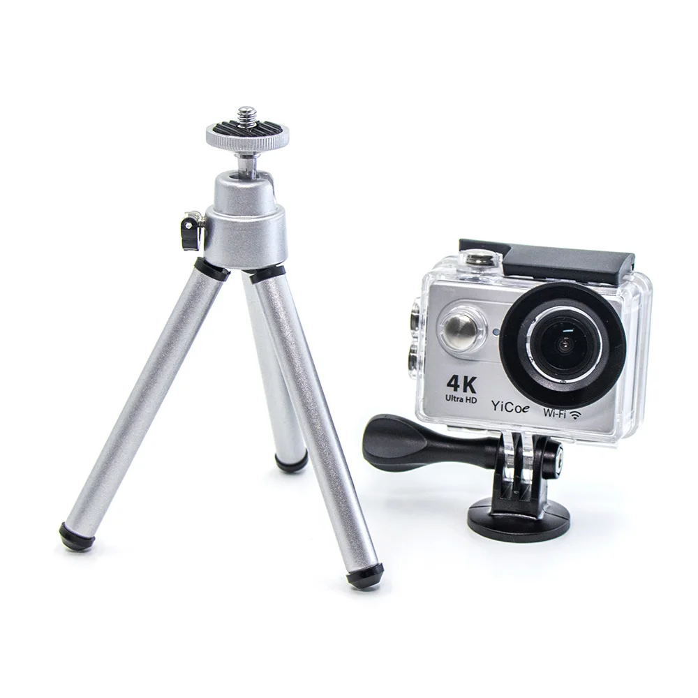Для экшн спортивной камеры Gopro 5 4 3 Xiaomi yi Mini 150 200 мм алюминиевый серебристый