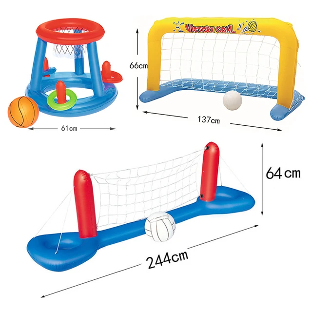 Summer Toys Inflatable Pool Party Float Volleyball Football Basketball Water Games Sports Interactive Inflatable Summer Toys New 6