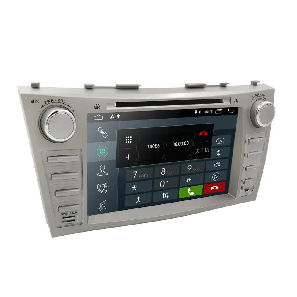 

Quad Core Android 9.0 Car DVD 8 Inch Player For Toyota Camry Aurion GPS Navi Support DAB+ Touch Screen DVR TPMS Free rear camera