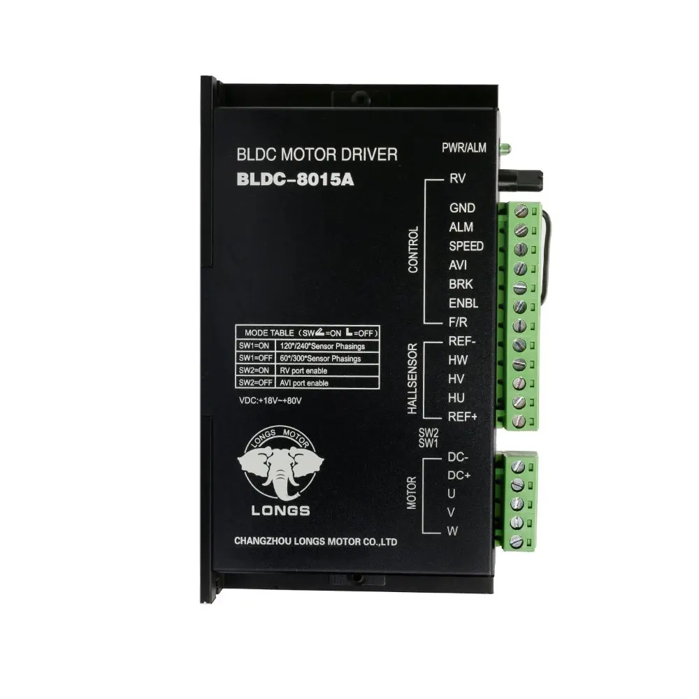 1 шт. BLDC 8015A бесщеточный двигатель постоянного тока Driver2 4 80VDC высокоскоростной CNC