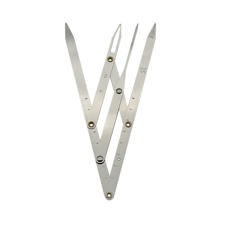 2pcs Stainless steel Golden Ratio CALIPERS Eyebrow Microblading Permanent Makeup Measure Tool Mean Golden Eyebrow DIVIDER      3