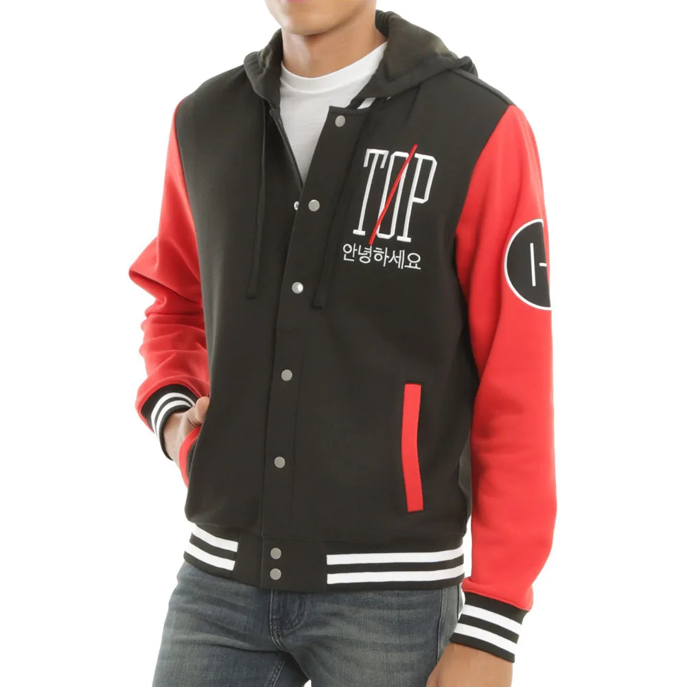Twenty One Pilots Mens Baseball Jackets Hooded Single Breasted Pocket