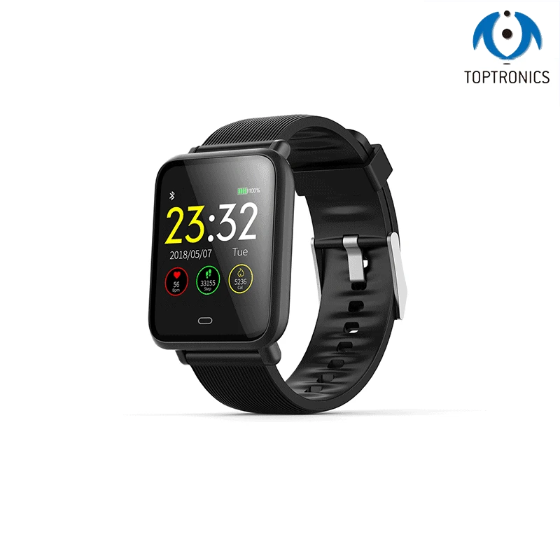 

Q9 Blood Pressure Heart Rate Monitor Smart Watch IP67 Waterproof Sport Fitness Trakcer Watch Men Women Smartwatch Straps Cable