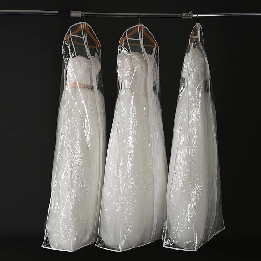 1x Clear Wedding Dress Cover Storage 