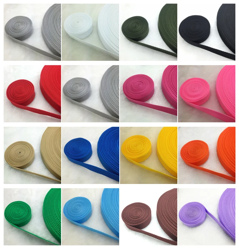 

10 Yards Length 1Inch (25mm) Strap Nylon Webbing knapsack Strapping Bags Crafts