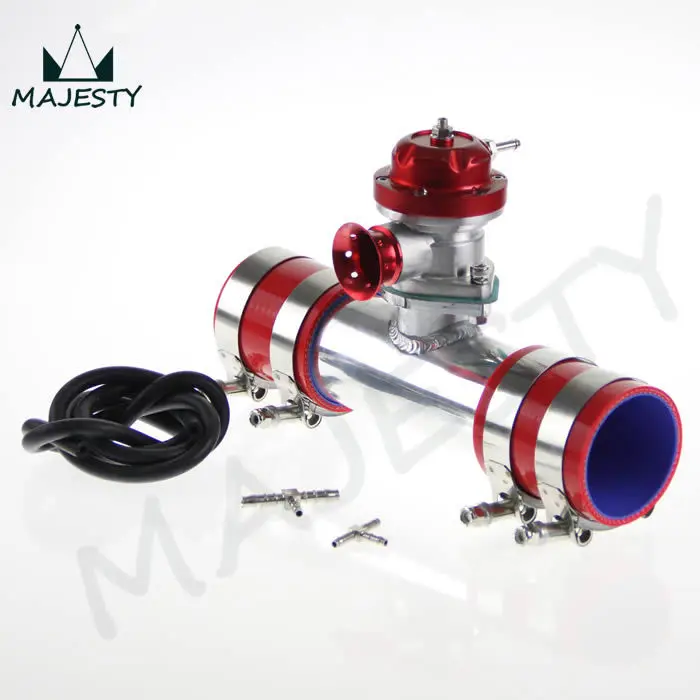 30PSI TS BOV turbo + 3 &quot76*150 мм Фланцевая труба 2 * красные силиконовые шланги 4 хомуты