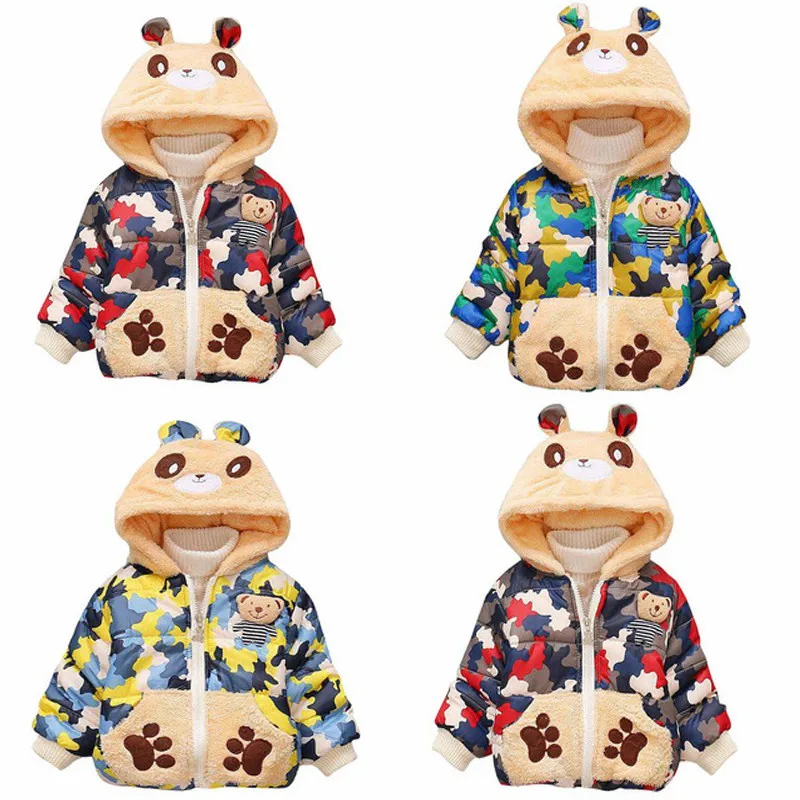 

Baby Clothes 2019 New Fashion Winter Newborn Children Plus Velvet Cute Cotton Jacket Hooded Infant Clothing Costume Girl Coat
