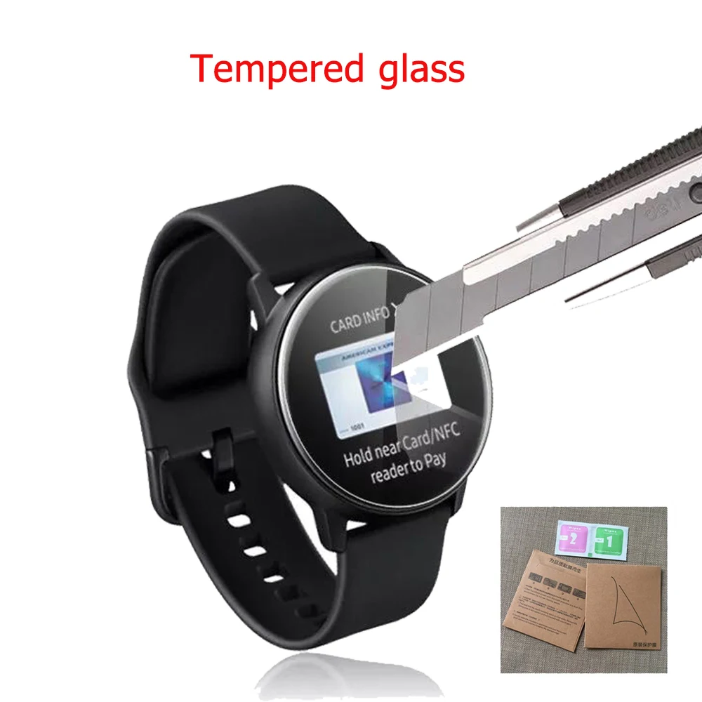 3 упаковки закаленное стекло 3D полное Защитное для samsung Galaxy Watch активное Стекло 40