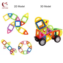HOTHINK tamanho grande Blocos Magnéticos 69 pcs Iluminai Educação DIY Blocos de construção magnético conjunto de Brinquedos Para Crianças Crianças