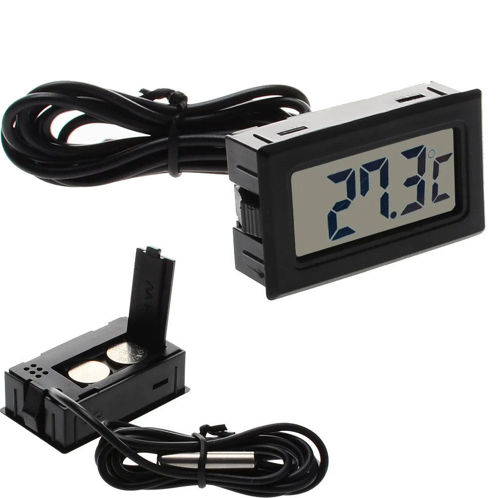 TPM 10 LCD Digital Temperature Meter for Freezer Indoor Outdoor Thermometer Aquarium Electronic