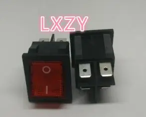 

Free Shipping 5pcs/LOT Welding inverter high current power switch 30A 250VAC rocker type JD03-A1 lamp with red legs