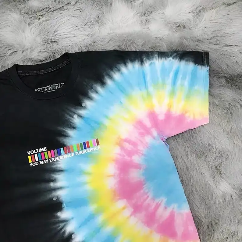 ASTROWORLD футболка принтом Трэвиса Скотта смайлик вареный с логотипом туман Vetements