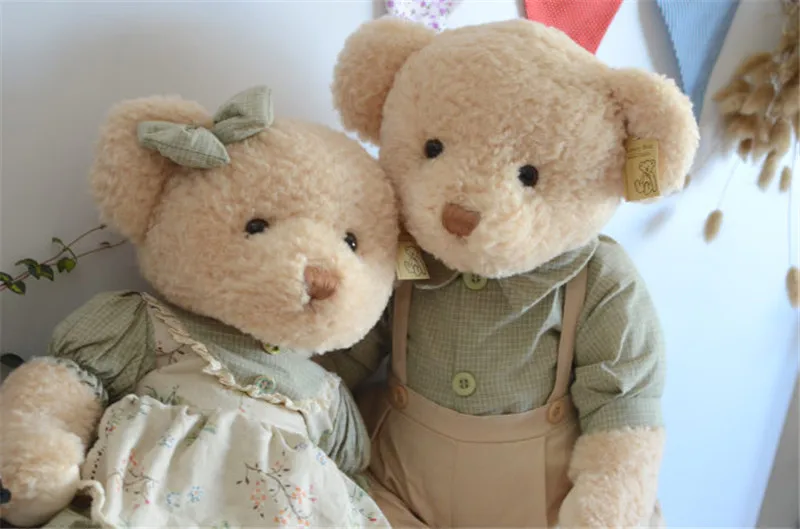 High Quality Teddy Bear Push Toys Boy Girl Bear in Skirt clothes Stuffed Dolls Kids Girlfriend Valentine's Day Gift 4565cm (5)