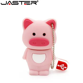 

JASTER 100% real capacity pig usb creativo USB 2.0 usb flash drive thumb memory stick pendrive 8GB 16GB 32GB 64GB u disk gifts