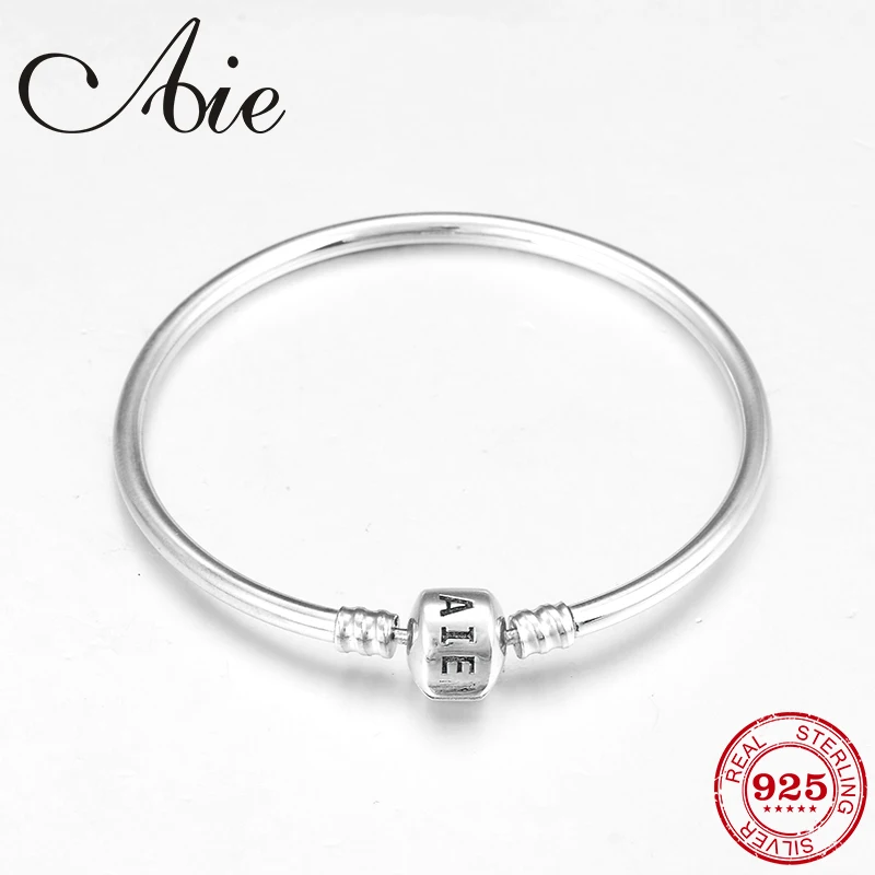 

New Charm 925 Sterling Silver sparkling letter bracelet diy for fashion jewelry womens accessories trendy 2018