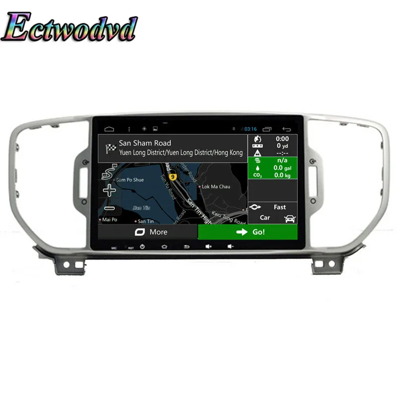 Ectwodvd 9 дюймов Восьмиядерный Android 8 1 Автомобильная dvd навигационная система Радио