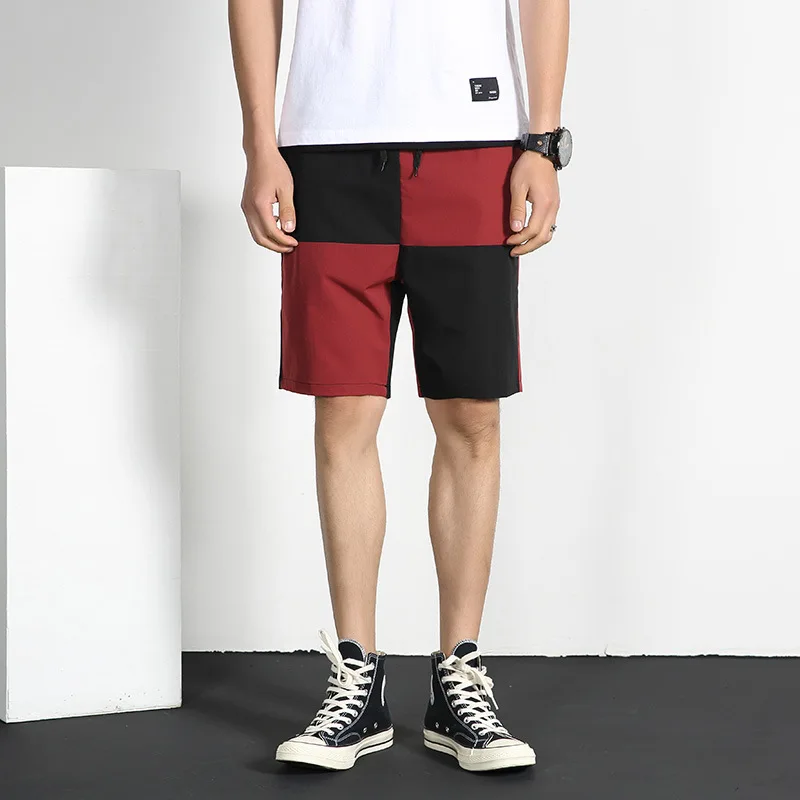 Simple Summer Cargo Shorts Men Cotton Joggers Casual Short Home Pockets Sport Patchwork Plus Size Mid Red Loose Street Wear 4XL Simple Summer Cargo Shorts Men Cotton Joggers Casual Short Home Pockets Sport Patchwork Plus Size Mid Red Loose Street Wear 4XL