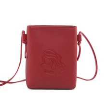 Летом пять цветов мобильный телефон, кошелек новой модели женщины сумку одного сумку пу молнии чеканка ведро сумку