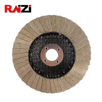 

Raizi 4,5 inch Flap Grinding Disc Wheel Concrete Stone Abrasive Electroplated Diamond Sanding Disc