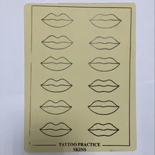 Татуировки практика кожи 10 шт./лот постоянный Макияж Татуировка практика Скины рот татуировки Практика поддельные скины