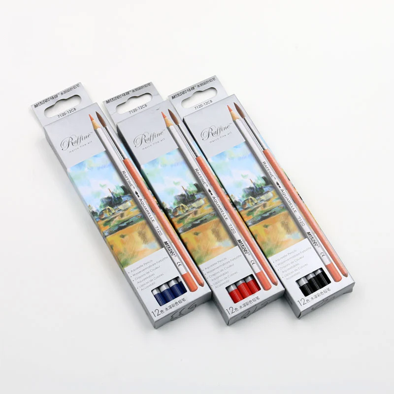 

1Pc Water soluble Colored Pencil For Artist 3 Colors Student Skecthing Drawing Tools School Office Stationery Student Supplies