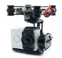 3 Axis Brushless Gimbal W/ black 2204 260kv 2805 Motors & 32 bit Storm32 Controlller for Gopro 3 Xiaomi Xiaoyi SJ4000