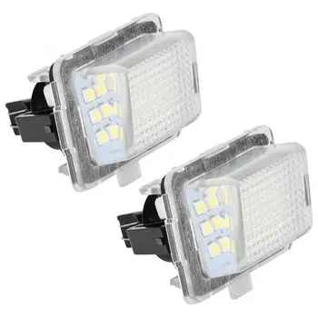 

2pcs Car LED License Plate Light Set Fit for Mercedes-BENZ W204 S204 W221 C207 C216 S-Class S400 S550 S63 CL LED License Lamp