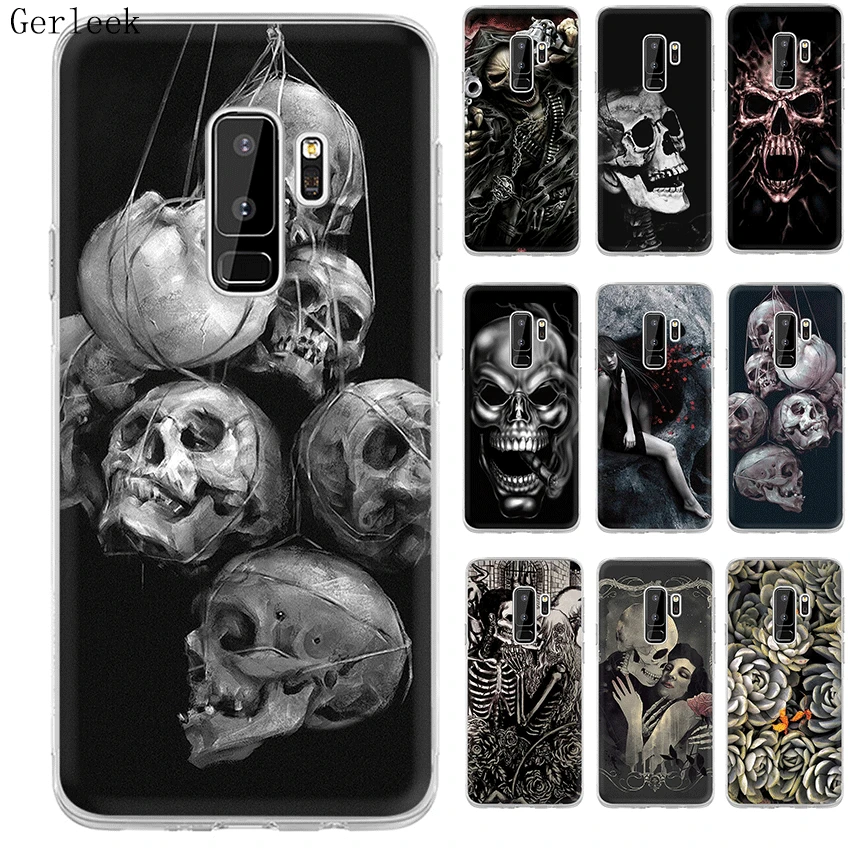 Чехол Desxz Horror Skull для Samsung Galaxy J1 J2 J3 J5 J7 J6 Prime Жесткий сумка | Мобильные телефоны и