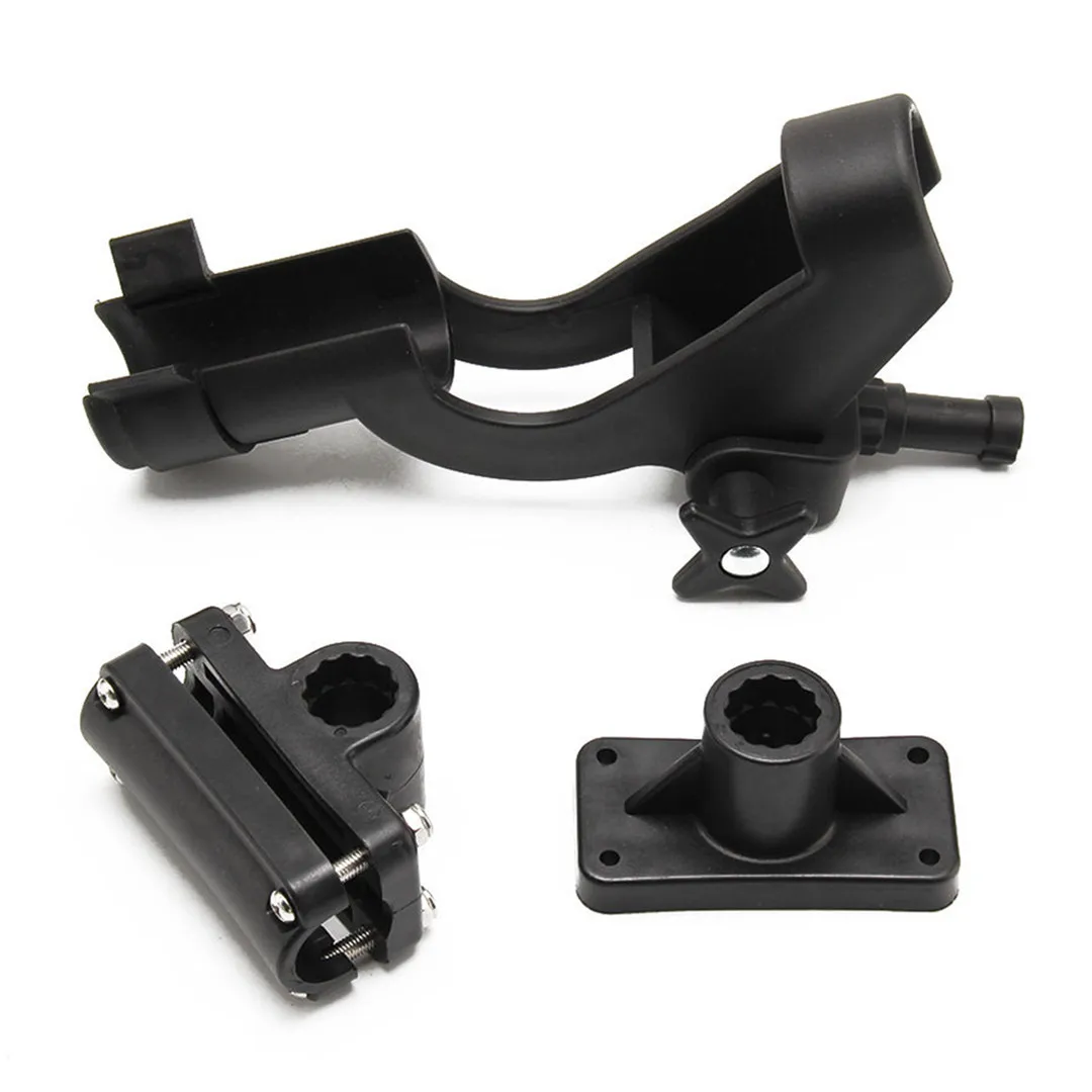 Kayak Rod Holder Side Rail Directly Installed Boat Fishing Pole Rod Stand Holder Rest Support Tools Accessories