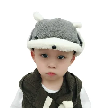 

Winter Warm Baby Hat Toddler Baby Infant Boy Girl Earmuffs Cap Warm Plush Soft Cartoon Animal Hats Baby Accessories