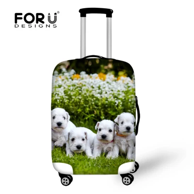Forudesigns туристический багажный чехол с милым принтом собаки хаски 18-32 дюймов чехол для путешествий пылезащитный эластичный пылезащитный чехол для чемодана B - Цвет: CA4991